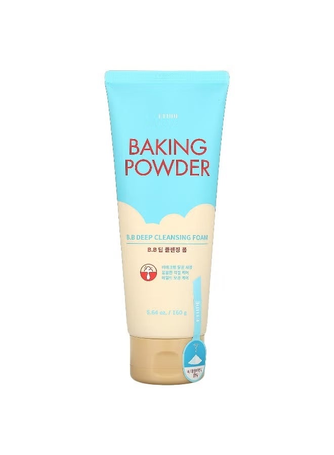 ETUDE HOUSE ETUDE Baking Powder B.B Deep Cleansing Foam, (160grams) | Perfect Cleansing and Peeling, Removes Pore Waste and Dead Skin Cells, Korean Skin Care, Kbeauty, Perfect for Gift - Image 1